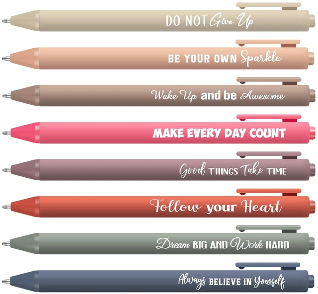 Main image of 80 Pcs Motivational Pens Christian Pens Bulk, Light Color Inspirational Pens with Sayings, Affirmation Ballpoint Pen, 0.7 mm Black Ink, Positive Gifts for Coworkers Office School
