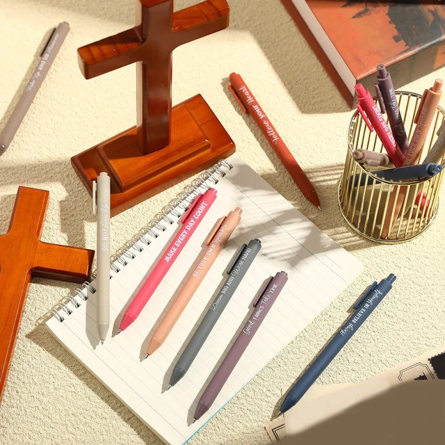 Alt view image 2 of 6 - 80 Pcs Motivational Pens Christian Pens Bulk, Light Color Inspirational Pens with Sayings, Affirmation Ballpoint Pen, 0.7 mm Black Ink, Positive Gifts for Coworkers Office School
