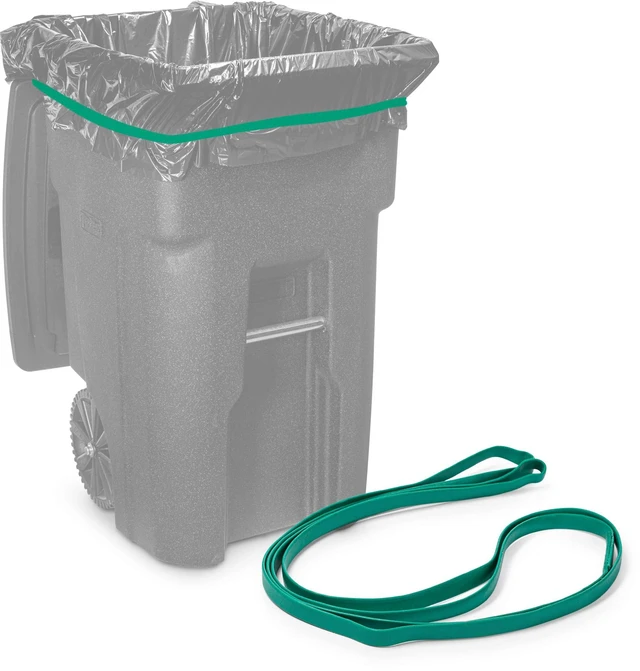 Main image of Rubber Bands for 95-96 Gallon Trash Cans, (Value 6 Pack)