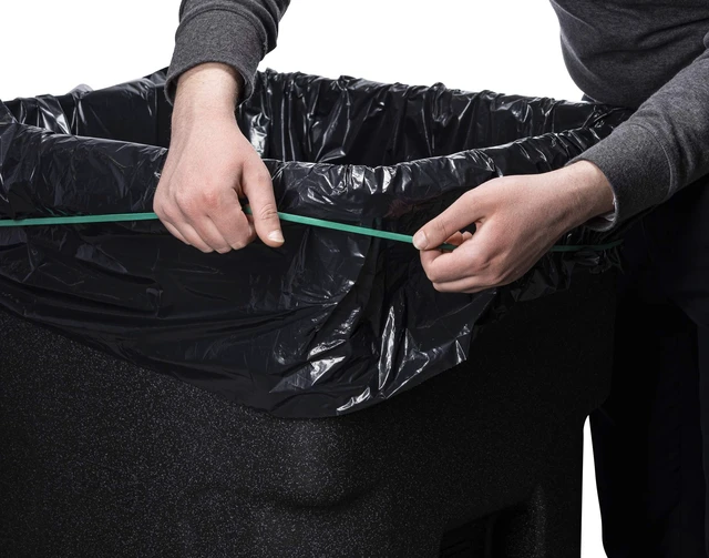 Alt view image 2 of 4 - Rubber Bands for 95-96 Gallon Trash Cans, (Value 6 Pack)