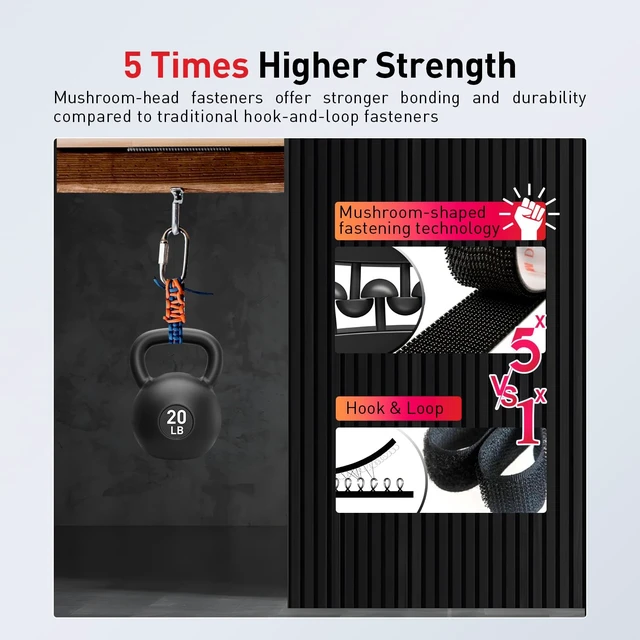 Alt view image 4 of 7 - 3M Dual Lock, Heavy Duty Reclosable Fastener, 2 x 7.5Ft, SJ3550 Industrial Strength, Removable, Self Mating, Interlocking Strips for Indoor Outdoor Use and Other Home Office Deco Mountings