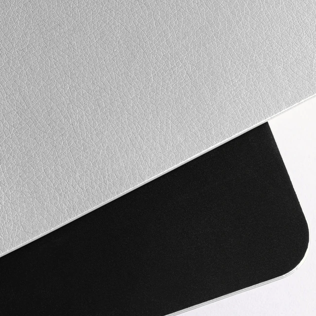 Alt view image 6 of 6 - Leather Desk Blotter Pad 36 x 20 Inches, Flat, Non-Slip, Waterproof, Gray