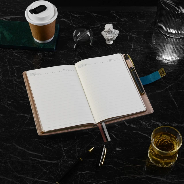 Alt view image 4 of 7 - Lock Diary with Pen, A5 Ruled 240 Pages PU Leather Journal with Lock, Vintage Edge Design Journal for Writing Personal Planner Organizer, Size A5 (8.5 × 5.9 Inch) SeaGreen