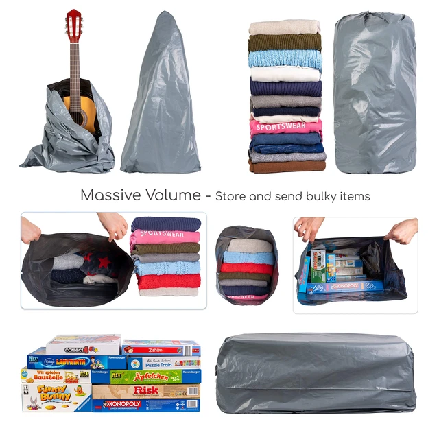 Alt view image 6 of 7 - Large Poly Mailers 24 x 36 Poly Mailers Shipping Bags for Packaging 10 Large Mailing Bags for Shipping Clothes, Shoes or Posting Packages. Self Adhesive Strong Seal, Waterproof and Tamperproof