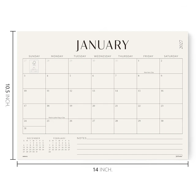 Alt view image 2 of 7 - Magnetic Calendar for Refrigerator 2026-2027 Monthly Fridge Calendar From September 2026 to December 2027 14x10.5 inch, Easy Planning, Gift for the Holidays (Horizontal)