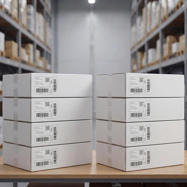 Alt view image 5 of 6 - 12x9x3 White Shipping Boxes, 25 Pack Corrugated Mailer Boxes for Small Business Packaging, Quick Fold Cardboard Mailer with Round Seal Stickers
