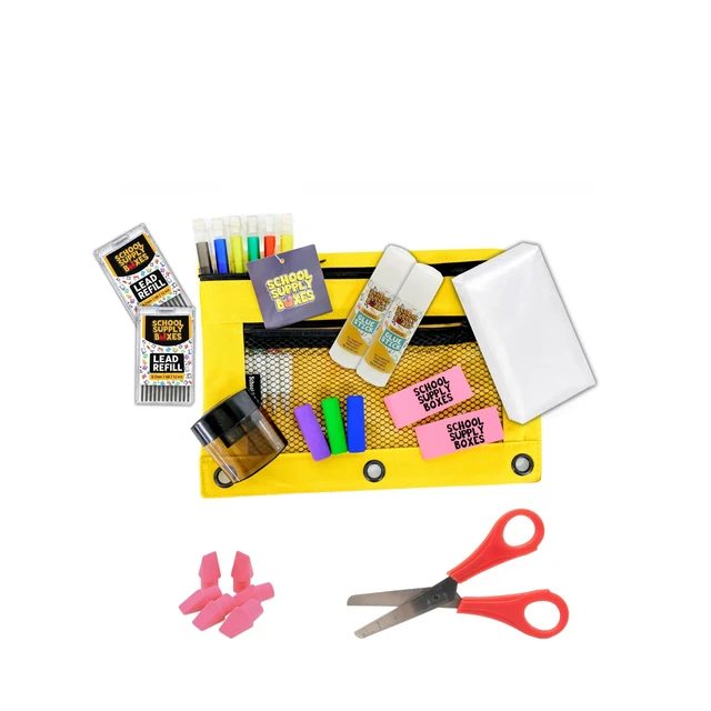 Alt view image 3 of 5 - Elementary Essentials Bundle 1 Box - 91 Pieces per Box - Back to Essentials Includes Binders, Folers, Notebooks, Filler Paper, Pencils, Notecards, Pens, & More