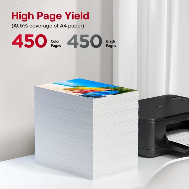 Alt view image 3 of 7 - PG-275XL CL-276XL Ink Replacement for Canon 275 and 276 Ink Cartridges Remanufactured 275 276 XL Ink Work with TS3722 TR4720 TS3700 TR4700 TS3522 TR4722 TS3500 TS3720 TS3700 TS3520 TR4723 Printers