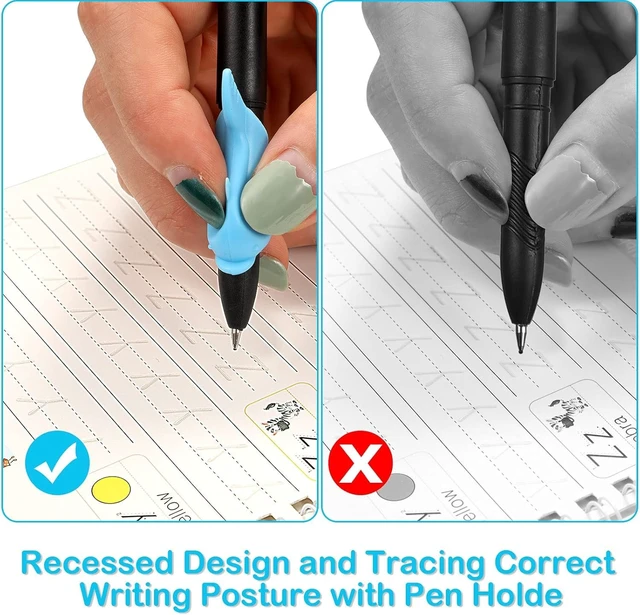 Alt view image 7 of 7 - Large Magic Grooved Writing Practice Book-Reusable Handwriting Practice for Kids 8-10- Pre k workbooks