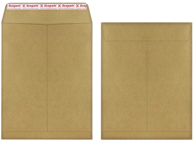 Main image of 120 PCS 9x12 inches Security Catalog Envelopes Printable Self Seal Envelopes, Anti Tear Recycled Kraft Envelopes for Invitation Cards, Pictures, Photos, Documents
