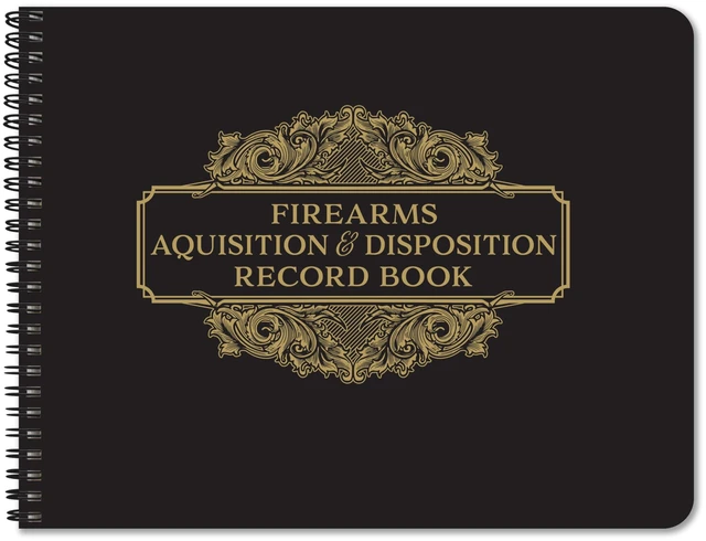 Main image of Extra Large FFL A&D Gun Log Book, Wire-O, 2,100 Entries ATF Record Book, 2 Page Spread, 14'' x 8.5'' - Made in USA