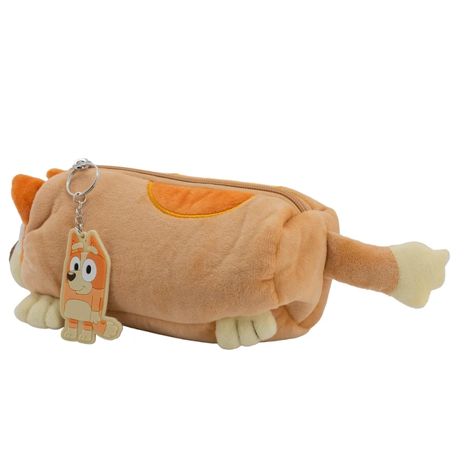 Alt view image 3 of 6 - Bingo Soft Plush Multi-Function Storage Case, Bluey Plush Bag Charm with 3D Features, Orange