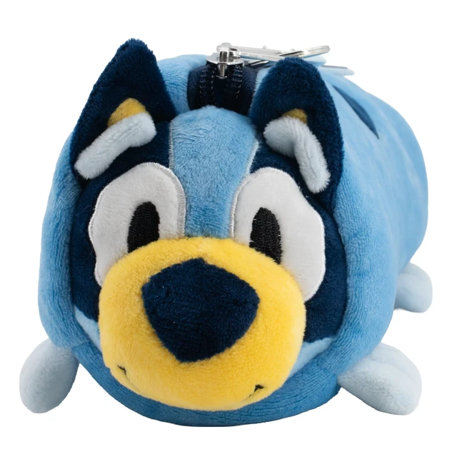Alt view image 2 of 6 - Bluey Soft Plush Multi-Function Storage Case, Kids Plush Bag Charm with 3D Features, Blue