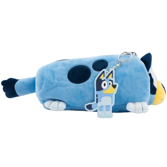 Alt view image 3 of 6 - Bluey Soft Plush Multi-Function Storage Case, Kids Plush Bag Charm with 3D Features, Blue