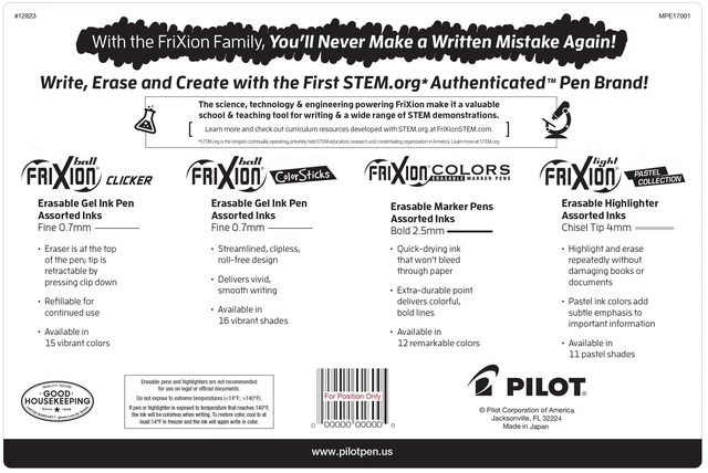 Alt view image 2 of 4 - FriXion Erasable Gel Pens, Markers & Highlighters, Assorted, 17-Pack Write, color and erase, FriXion erasable gel pens, marker pens and highlighters, assorted colors for notes and journaling