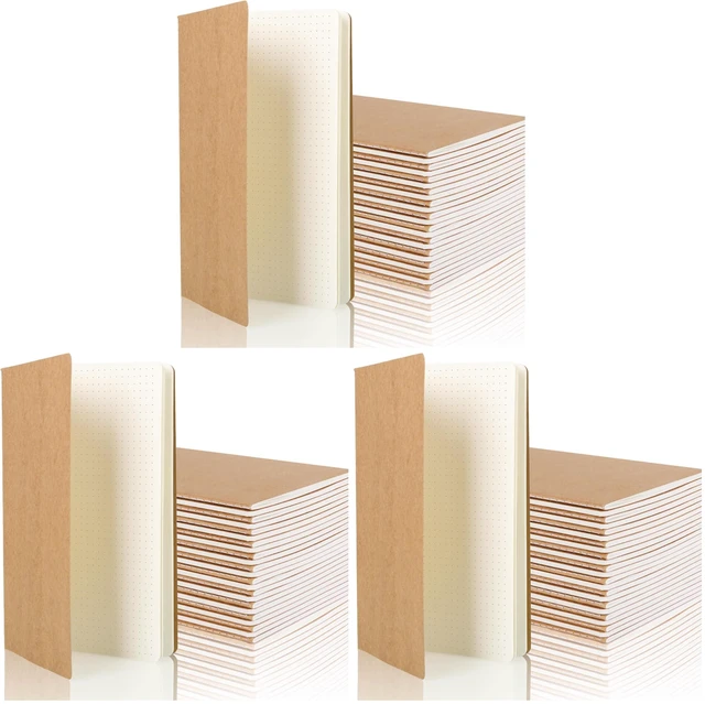 Main image of 72 Pack A5 Dot Grid Paper Notebooks, 8.25x5.5 Inch Dotted Journal