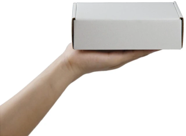 Alt view image 4 of 4 - 50 Pack 7x5x2 Inches Small Shipping Boxes, White Corrugated Cardboard Boxes, Moving Mailing Packing Box