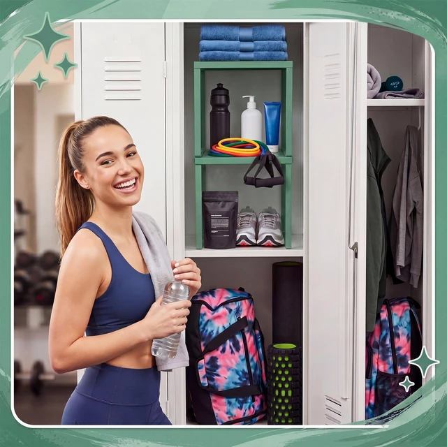 Alt view image 7 of 7 - 2 Pcs Metal Locker Organizer Shelf Stackable 2-Tier, Grayish Green Fits Standard School Office Gym Lockers, Sturdy Build, Open Grid Design for Visibility, 11x10x12 Inch Size, Hardware Included