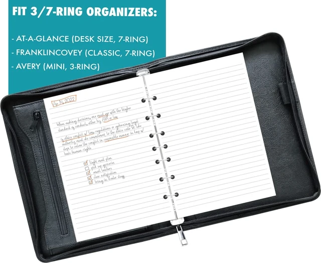 Alt view image 5 of 5 - 7-Hole Lined Filler Paper Pack of 500 Sheets for Mini Binders, College Ruled, 5-1/2" x 8-1/2", White