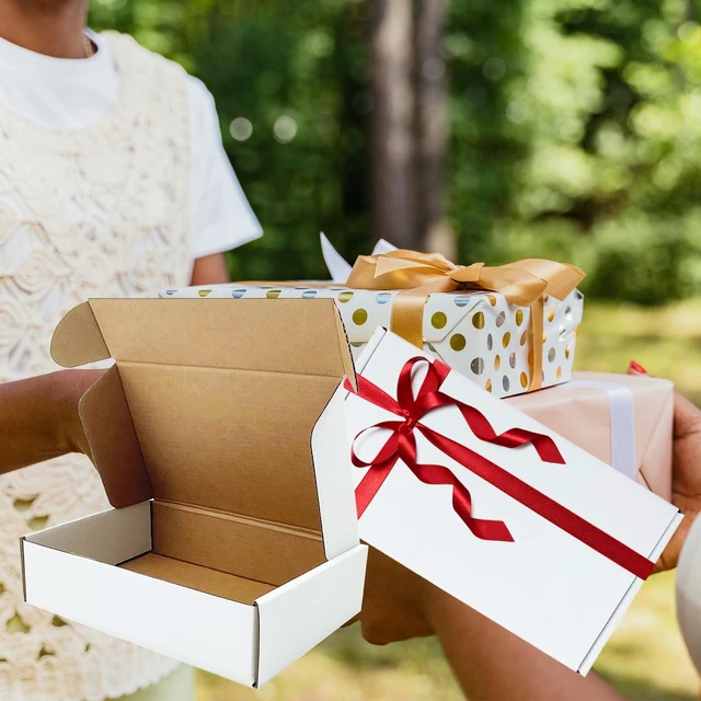 Alt view image 4 of 7 - White Shipping Boxes 9x5x2 inch 50 Pack,Corrugated Mailers for E-Commerce Small Business Packaging, Literature Mailer, Mailing, Gifting, Wrapping, Moving, Storage, Recycled Cardboard Box, Tuck Top