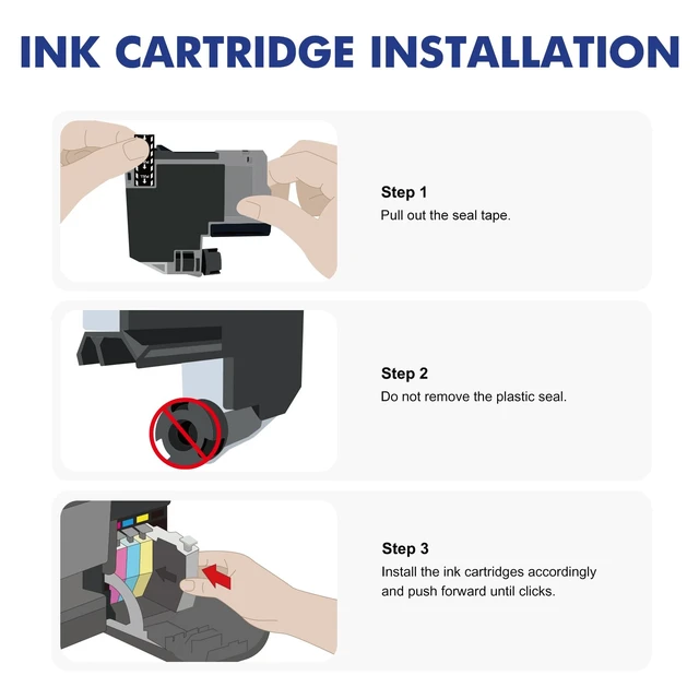 Alt view image 4 of 7 - LC501XL LC501 MFC-J1360DW Ink Cartridges for Brother Printer MFC-J1260W Compatible for Brother LC 501 XL MFC-J1410DW MFC J1360DW J1260W J1260DW J1410DW Series Printer (5 Pack 2BKCMY)