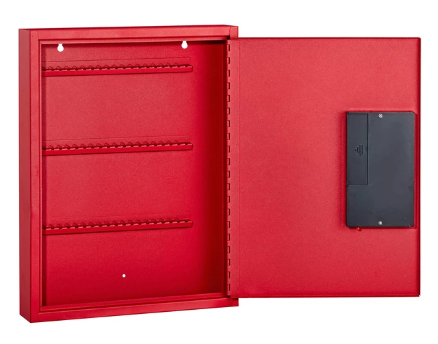 Alt view image 3 of 7 - Key Holder Wall Mount - 60 Keys Lock Box with Code, Key Cabinet Wall Mount, Valet Parking Key Box, Car Dealer Key Cabinet - Space Saving Locking Key Box Wall Mount with Digital Lock