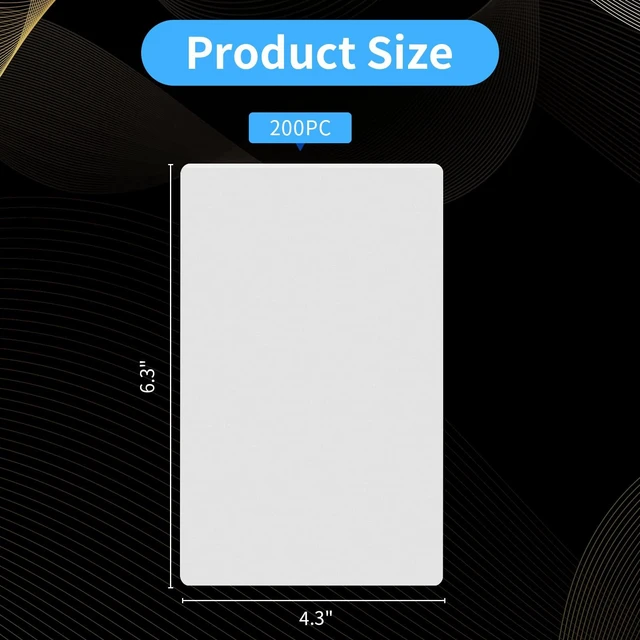 Alt view image 2 of 7 - 200 Pack 5mil 4x6" Thermal Laminating Pouches Badge Laminate Pouches Clear Laminated Luggage Tags Printable Laminator Pouches for Business Permits Cards (200, 4"x6"-5mil)