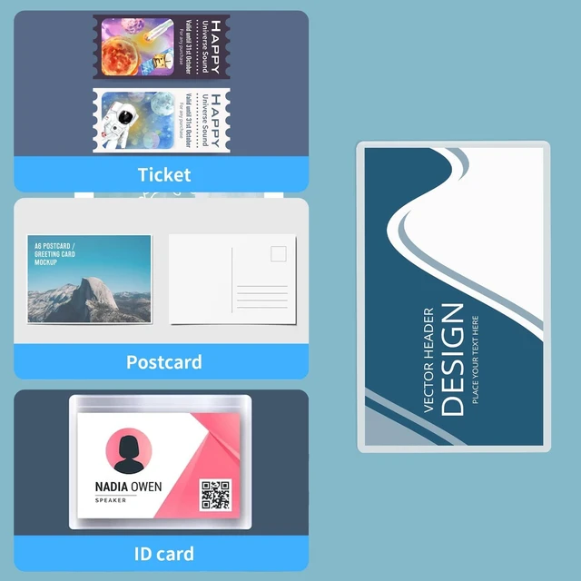 Alt view image 4 of 7 - 200 Pack 5mil 4x6" Thermal Laminating Pouches Badge Laminate Pouches Clear Laminated Luggage Tags Printable Laminator Pouches for Business Permits Cards (200, 4"x6"-5mil)