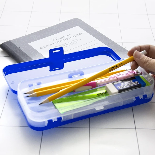 Alt view image 7 of 7 - Double-Deck Organizer Box, Classic Color, 24-Box 8 1/2 x 3 1/2 x 1 1/2 in, Snap-latch lid and lift-out top tray, Bulk pack, For home and office storage