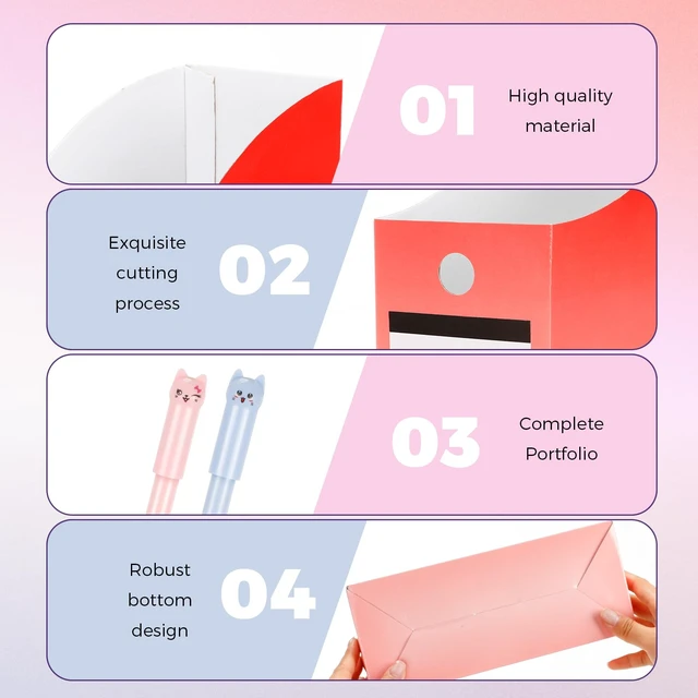 Alt view image 6 of 7 - 32 Pcs Cardboard Magazine File Holders Organizer, Gradient, Classic Foldable Magazine Boxes with Label Stickers, 8 Colors for Document Filing, Desk Storage Organizer for Office School