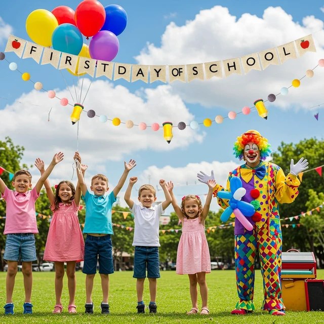 Alt view image 6 of 7 - 4Pcs 9.84ft First Day of School Banner Decoration Set, Candy Felt Pencil Ball Garland Colorful Pompom Garland Bunting Burlap Flag Banner for Classroom Back to School Backdrop