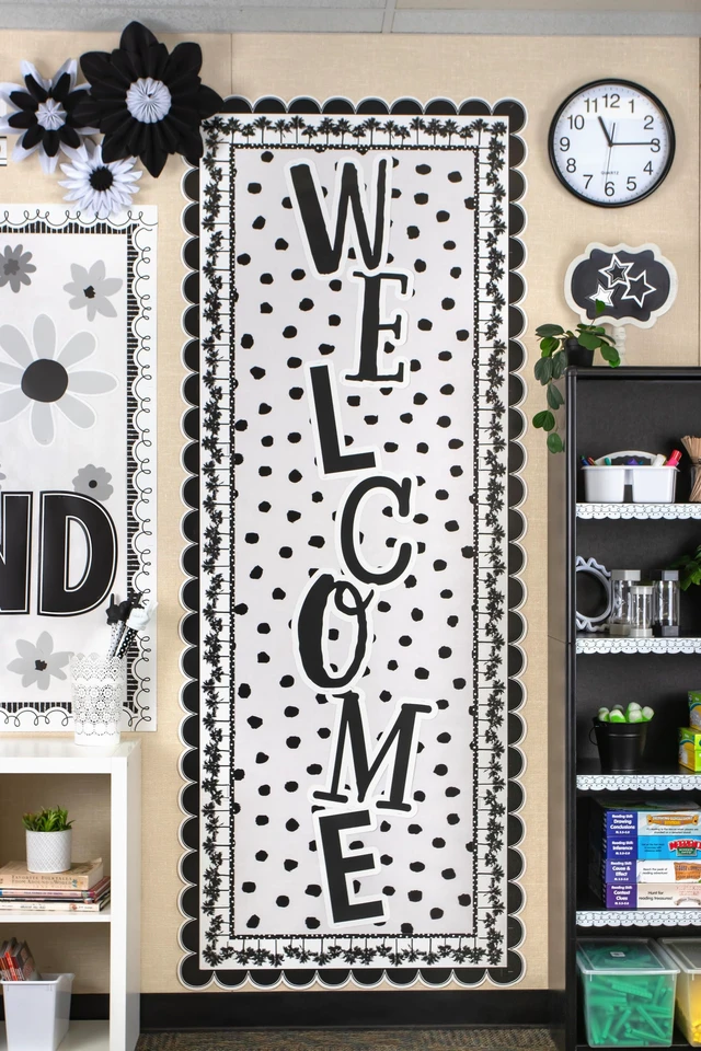 Alt view image 4 of 6 - Black Painted Dots on White Better Than Paper® Bulletin Board Roll (TCR77460)