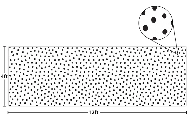 Alt view image 6 of 6 - Black Painted Dots on White Better Than Paper® Bulletin Board Roll (TCR77460)