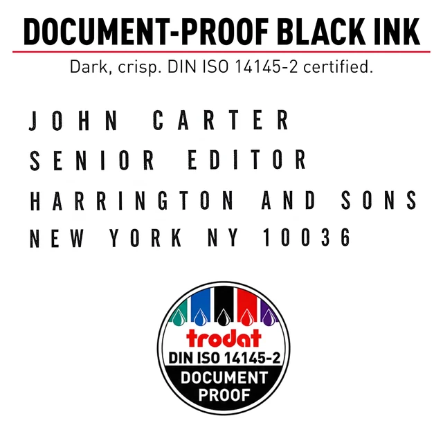 Alt view image 6 of 7 - Printy 4912 Self Inking DIY Stamp Kit , Black, 3/4 x 1-7/8 Do It Yourself Stamp in Black; Up to 4 lines for custom message; Tweezers & 2 letter sets included; Black Ink; 3/4 x 1-7/8