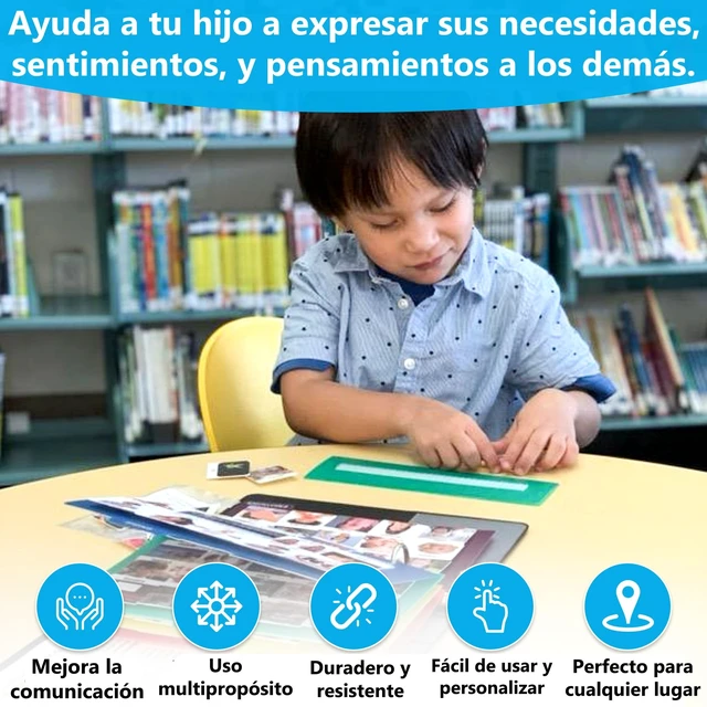 Alt view image 2 of 7 - Visual Communication Book,162 ASD Photo Picture Cards: Autism Language Vocabulary, Speech Articulation Therapy, ADHD & Aprexia Learning (Spanish Laminate Real Photo Book, Small)