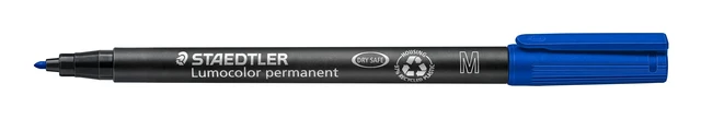 Alt view image 2 of 4 - Lumocolor Universal Pen, Medium, Felt Tip, Permanent Marker, 1.0mm, Blue 317-3