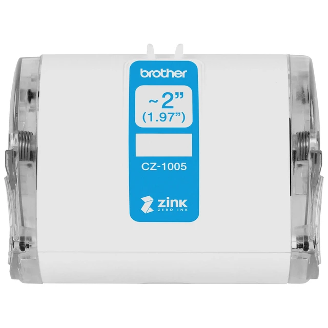 Alt view image 3 of 7 - Genuine CZ-1005 Continuous Length ~ 2 (1.97) 50 mm Wide x 16.4 ft. (5 m) Long Label roll Featuring Zink Zero Ink Technology
