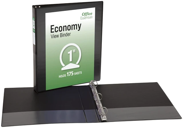 Alt view image 7 of 7 - 1" Standard View Binders, 4 Black Binders A practical choice for school, home and everyday organization with dependable performance at a great value
