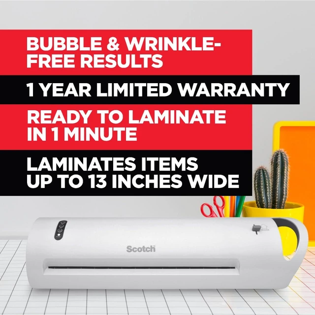 Alt view image 2 of 7 - Thermal Laminator with 20 Letter Size Pouches, Ideal for Teachers, Small Offices, or Home (TL1302XVP)
