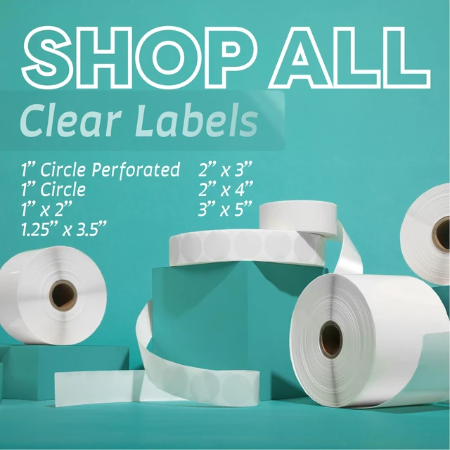 Alt view image 7 of 7 - 3" X 5" Clear Label Covers, 500 Count, NOT Printer Compatible Transparent Protective Stickers on 1 Roll - Protects UPC Barcodes, Addresses, Shipping Information