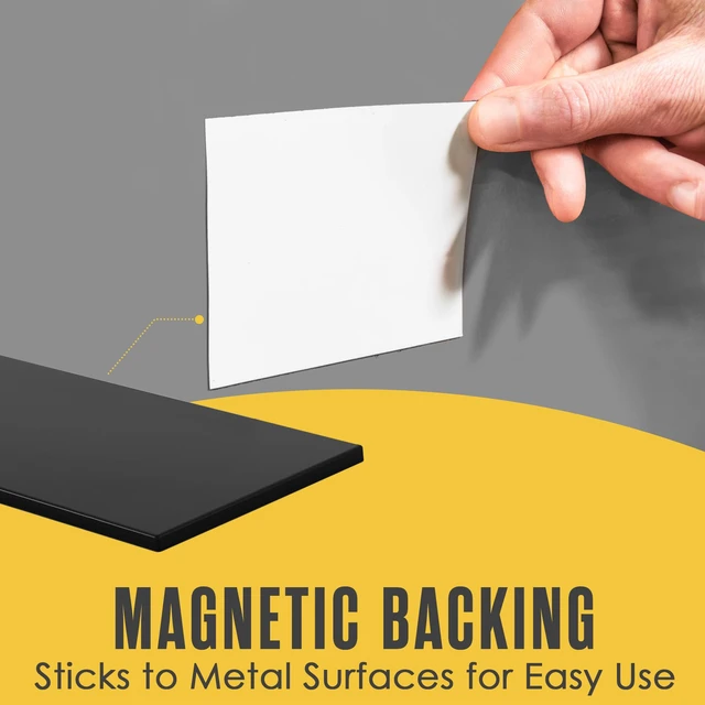 Alt view image 4 of 7 - Magnetic Strip, Magnetic Tape, 3 in x 50 Ft, Blank Strips for White Board Magnet Tape, Magnet Roll, Dry Erase Label, Write On Labels, Whiteboard Sheet, Dry Erase Sheet, Writable, Wipe Off