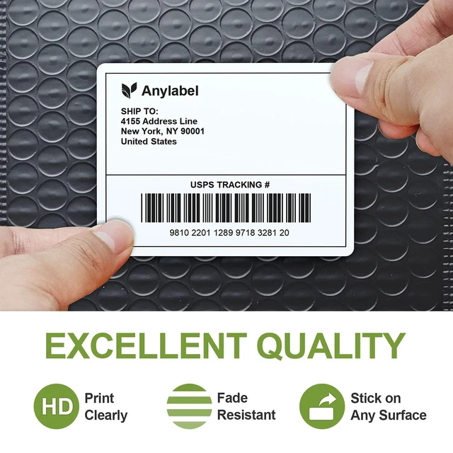 Alt view image 3 of 7 - 4" x 3" Direct Thermal Labels, Thermal Printer Labels for Shipping Address Barcodes, Thermal Stickers Compatible with Zebra, Rollo, Munbyn Thermal Labels Printers (12 Rolls, 500 Labels/Roll)