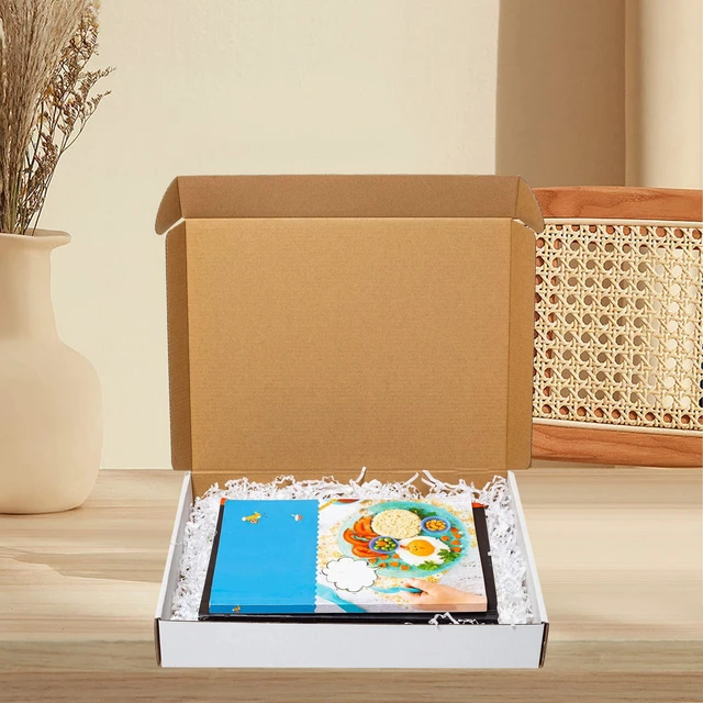 Alt view image 5 of 5 - White Shipping Boxes 13x11x3" 25 Pack Corrugated Cardboard Mailer Literature Mailer Packaging Supplies Mailing Boxes for Small Business