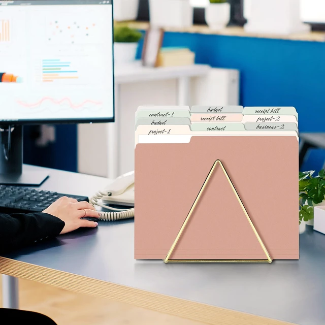 Alt view image 6 of 6 - File Folders Letter Size Pastel Colors, 100 Pack Manilla Folders 8.5 x 11 1/3-Cut Tabs, Colored File Folders Office Home School for Documents Files Paper