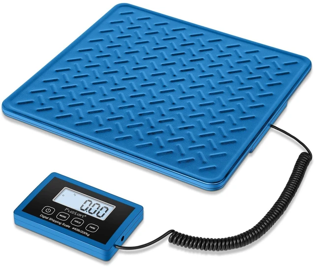 Main image of Shipping Scale, 440LB x 10g Postal Scale, Hold & Tare Function Durable Alloy Steel Platform, Heavy Duty Scale for Packages, Luggage, Large Floor Scale Battery and AC Adapter Included
