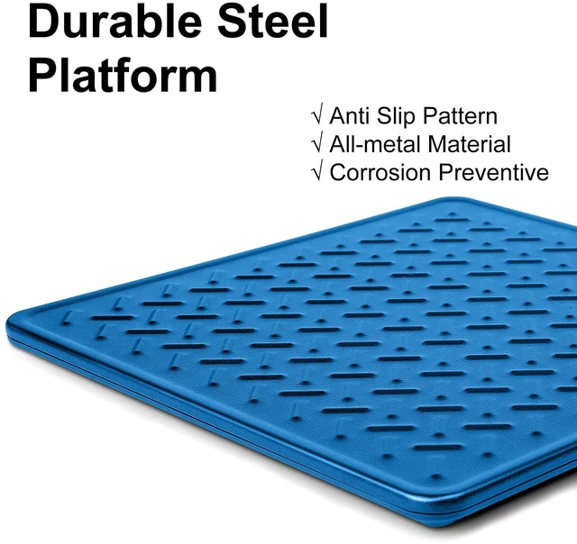 Alt view image 3 of 7 - Shipping Scale, 440LB x 10g Postal Scale, Hold & Tare Function Durable Alloy Steel Platform, Heavy Duty Scale for Packages, Luggage, Large Floor Scale Battery and AC Adapter Included