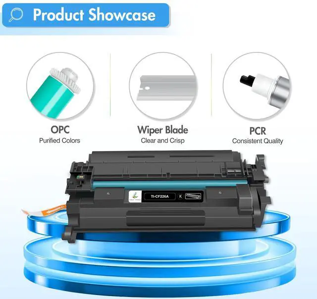 Alt view image 6 of 7 - CF226A 26A Toner Cartridge for HP Printer 26X CF226X M402n MFP M426fdw Compatible for HP 26A CF226A LaserJet Pro MFP M402dn M426 M402d M402dw M426fdn M402 M426dw Printer Ink (Black, 2-Pack)