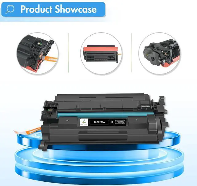 Alt view image 7 of 7 - CF226A 26A Toner Cartridge for HP Printer 26X CF226X M402n MFP M426fdw Compatible for HP 26A CF226A LaserJet Pro MFP M402dn M426 M402d M402dw M426fdn M402 M426dw Printer Ink (Black, 2-Pack)