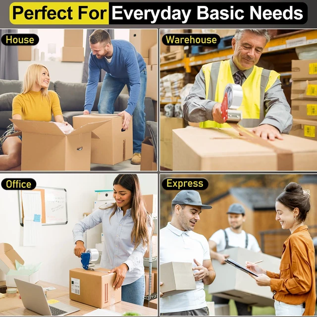 Alt view image 6 of 7 - Clear Packing Tape, Heavy Duty Packaging Tape Refills 24 Rolls, 2 inch x 65 Yards, Shipping Tape Box Tape Mailing Tape for Shipping Packaging Moving Sealing and Storage