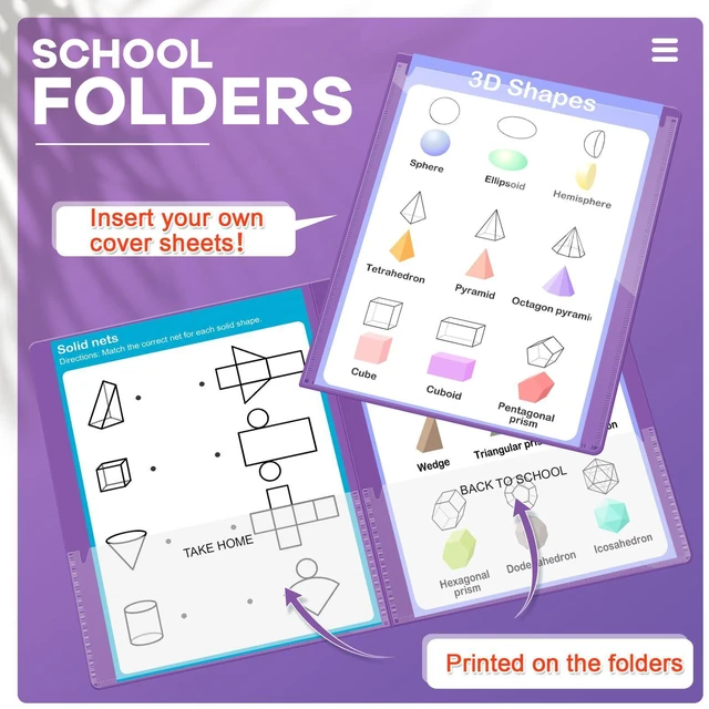 Alt view image 3 of 7 - 48 Pcs Take Home Homework Folders 2 Pocket for Student,Purple Clear Front Pocket, School to Home Communication, Parent Teacher Connector, Student Classroom Assignment Organizer